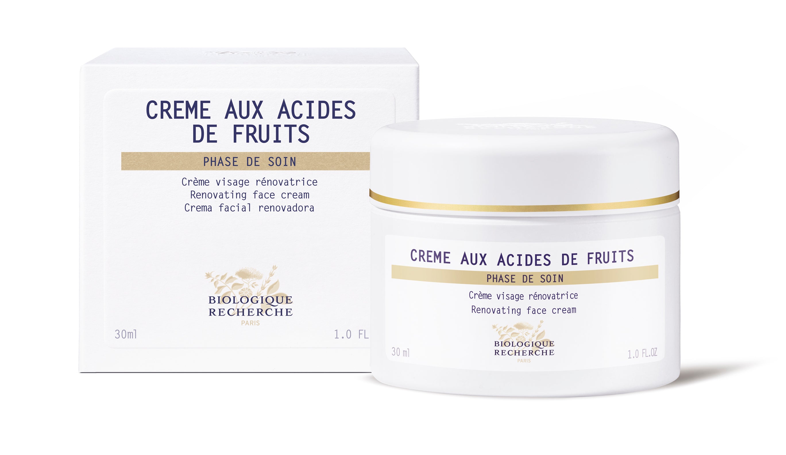 Crème aux acides de fruits
